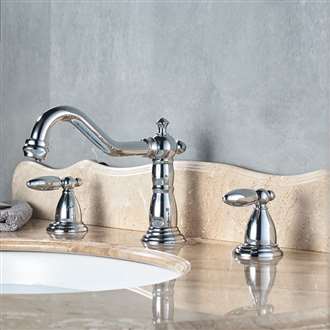 Alessandria Luxury Chrome Deck Mounted Bathroom Faucet Direct Sink Faucet 