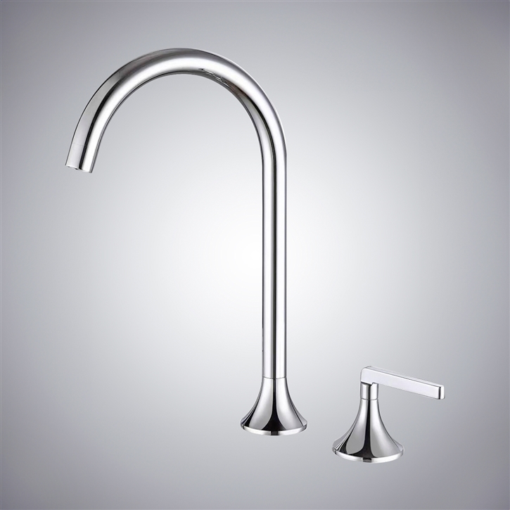 Fontana Slate Serenity In Chrome Finish Countertop Installation Brass Basin Bathroom Faucet With Hot And Cold Control