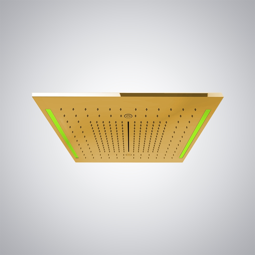 Fontana Tyseley Polished Gold Contemporary Ceiling Mounted Shower Head