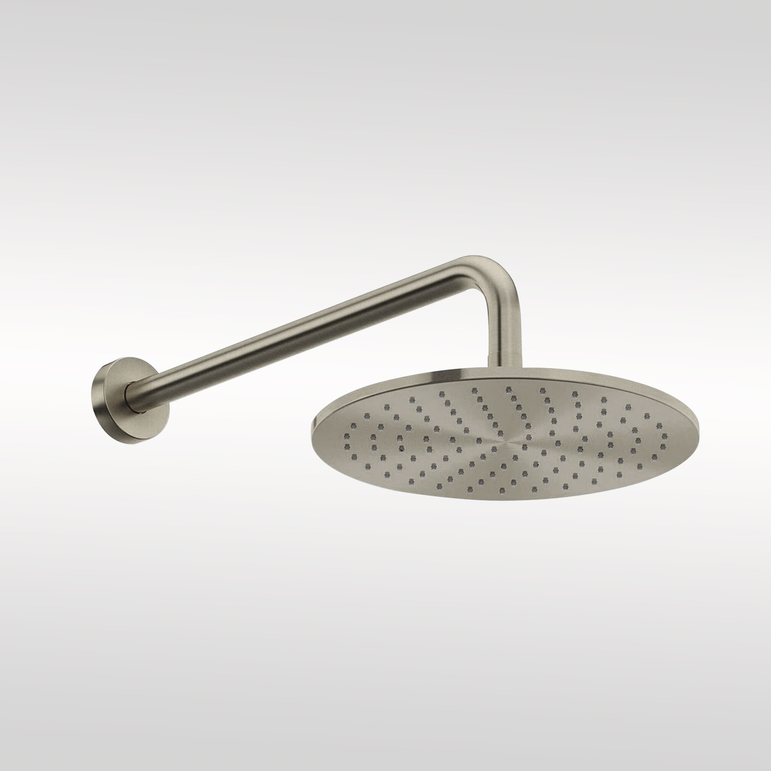 Fontana Brushed Nickel Wall Mounted Rainfall Shower Head