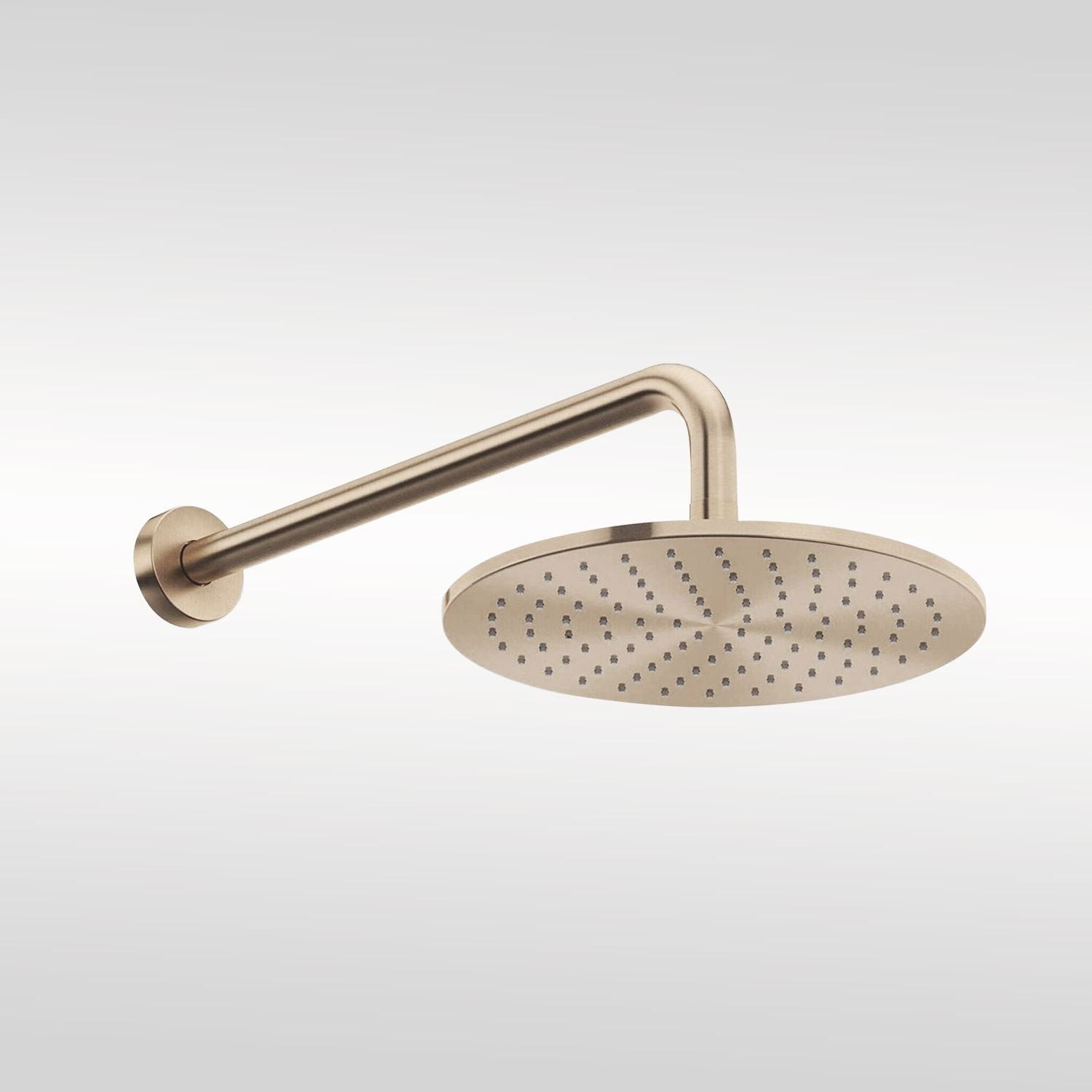 Fontana Champagne Wall Mounted Rainfall Shower Head