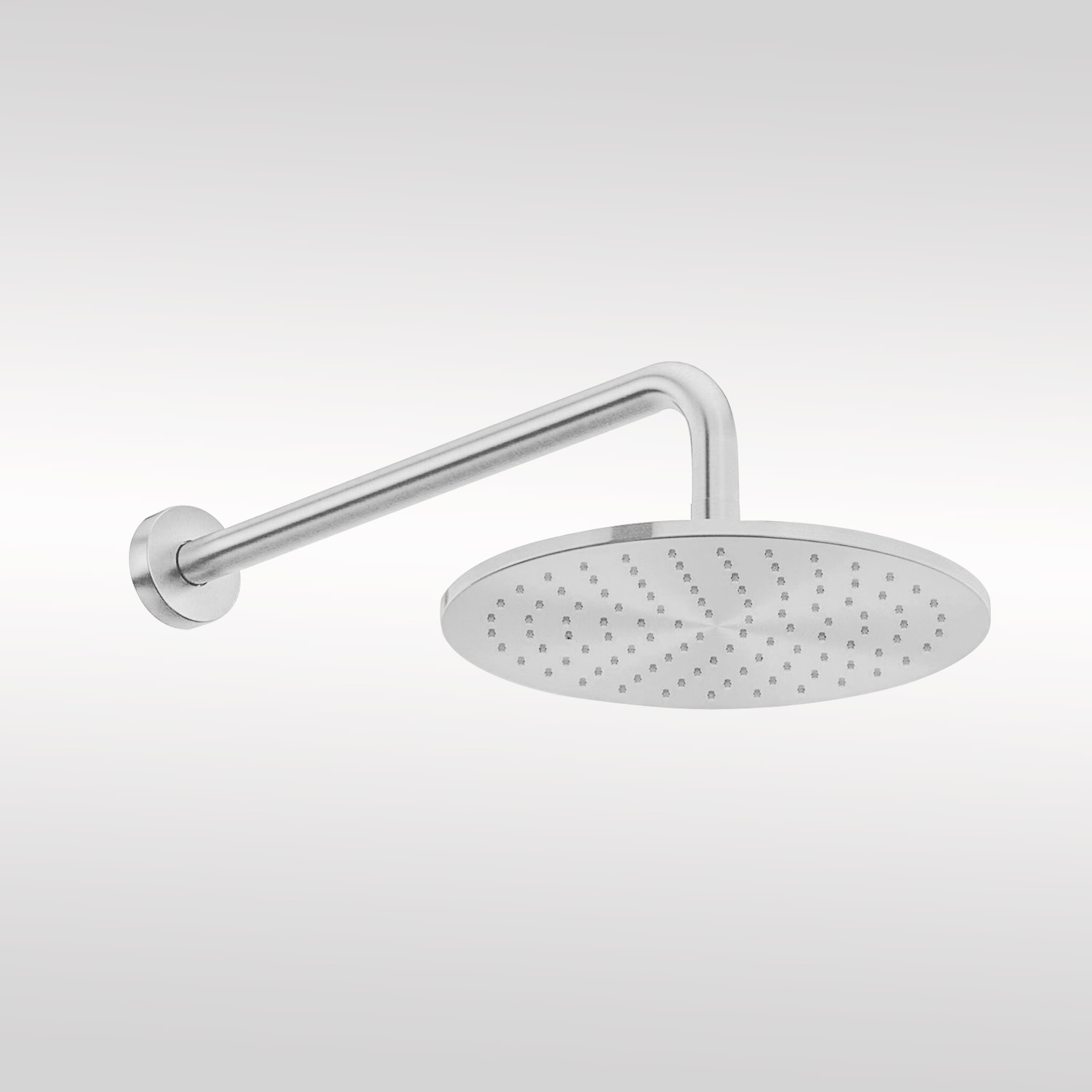 Fontana Matte White Wall Mounted Rainfall Shower Head