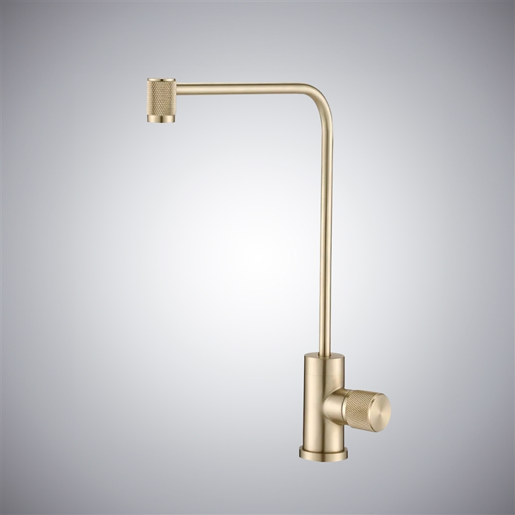 Fontana Galway In Brushed Gold 360 Rotating Water Purifier Tap Filters Sink Faucet Type 1