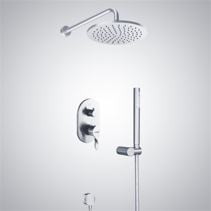 Bravat Chrome Contemporary Rain Shower System
