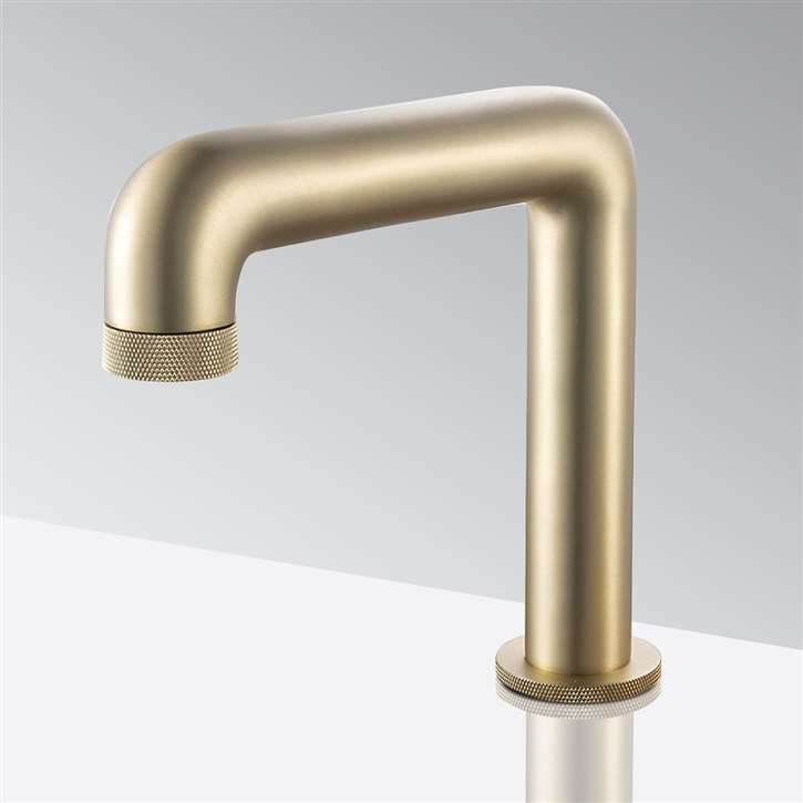 Fontana Commercial Brushed Gold Touchless Automatic Sensor Faucet
