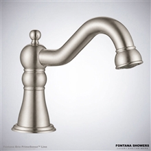 Fontana Napoli Commercial Brushed Nickel Touchless Automatic Sensor Hands Free Faucet