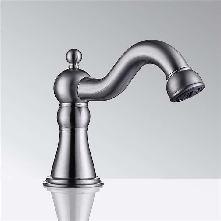 Fontana Commercial Brushed Nickel Touch less Automatic Sensor Hands Free Faucet