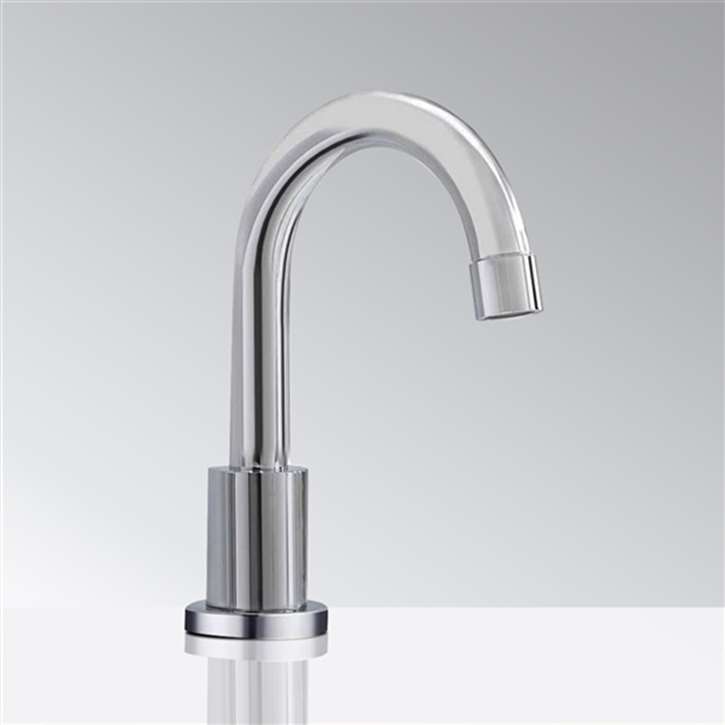 Chrome Commercial Touchless Bathroom Faucet