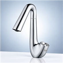 Fontana Carpi Commercial Deck Mount Chrome Touchless Faucet
