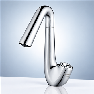 Fontana Carpi Commercial Deck Mount Chrome Touchless Faucet