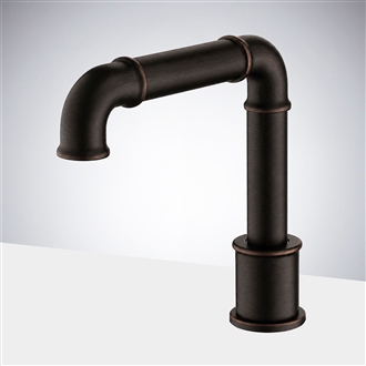 Fontana Couron Commercial Oil Rubbed Bronze Deck Mount Automatic Touchless Sensor Faucet