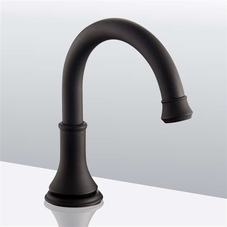 Countertop Public Restroom Smart Touchless Bathroom Faucets, Fontana Commercial Oil Rubbed Bronze Touch less Automatic Sensor Hands Free Faucet