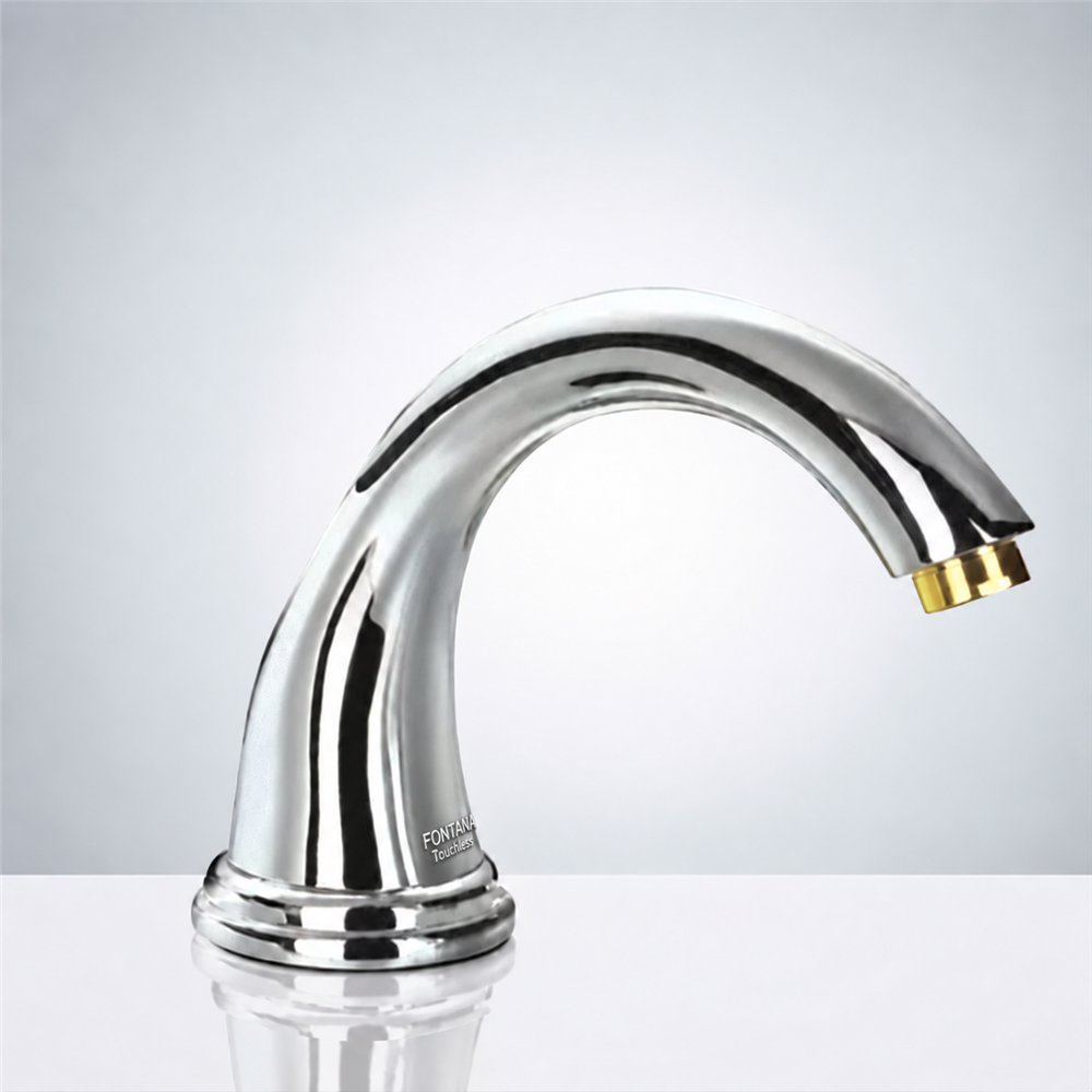 Fontana Tivoli Commercial Chrome Touchless Automatic Hands Free Sensor Faucet