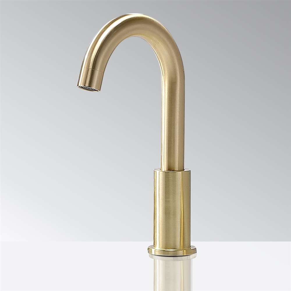 Fontana Commercial Brushed Gold Touchless Faucet FS-109BG-DP