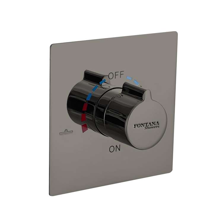 Fontana Gun Metal Gray Wall Mounted Concealed Shower Mixer Valve