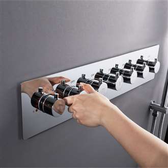 Shower Controls Revit Families Shower Six Function Shower Mixer Thermostatic Valve
