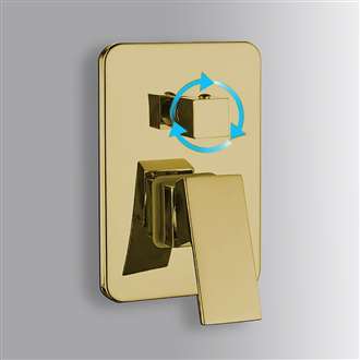 Shower Controls Revit Families Shower 3 Way Wall-mounted shower faucet Mixer valve mixer Gold