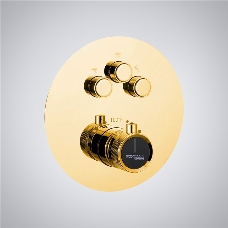 Fontana Golden Elegance Thermostatic Mixer