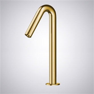 Fontana Marigold Touchless Sink Faucet In Polished Gold