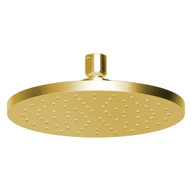Fontana Chatou Polished Gold 8-Inch 1.75 GPM Round Rain Shower Head