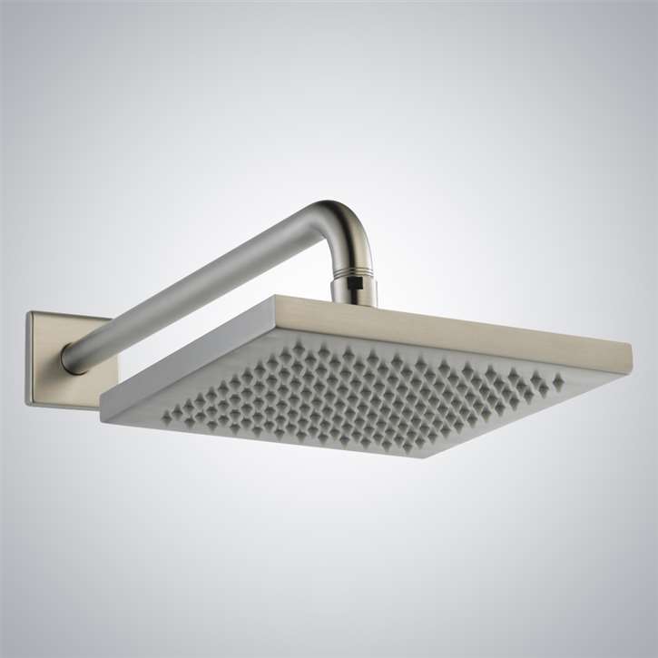 Fontana Lyon Brushed Nickel Rainfall Modern Shower Head