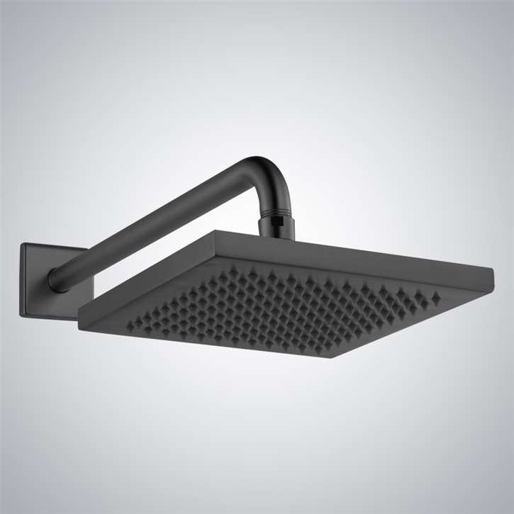 Fontana Lyon Matte Black Luxury Rainfall Shower Head