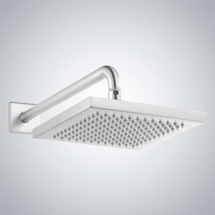 Fontana Lyon Matte White Modern Rainfall Shower Head