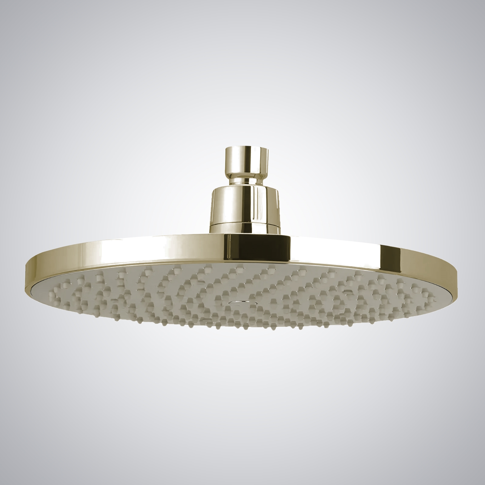 Fontana Dax Round Rain Shower Head with Master Clean Spray Face in Champagne Finish