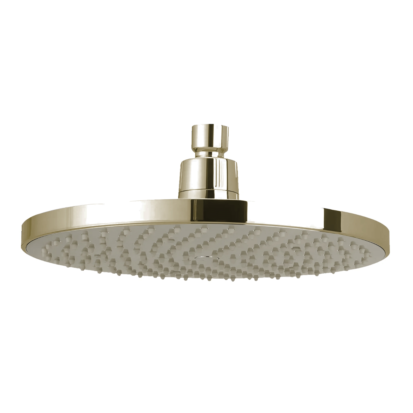 Fontana Dax Champagne Round Rain Shower Head with MasterClean Spray Face