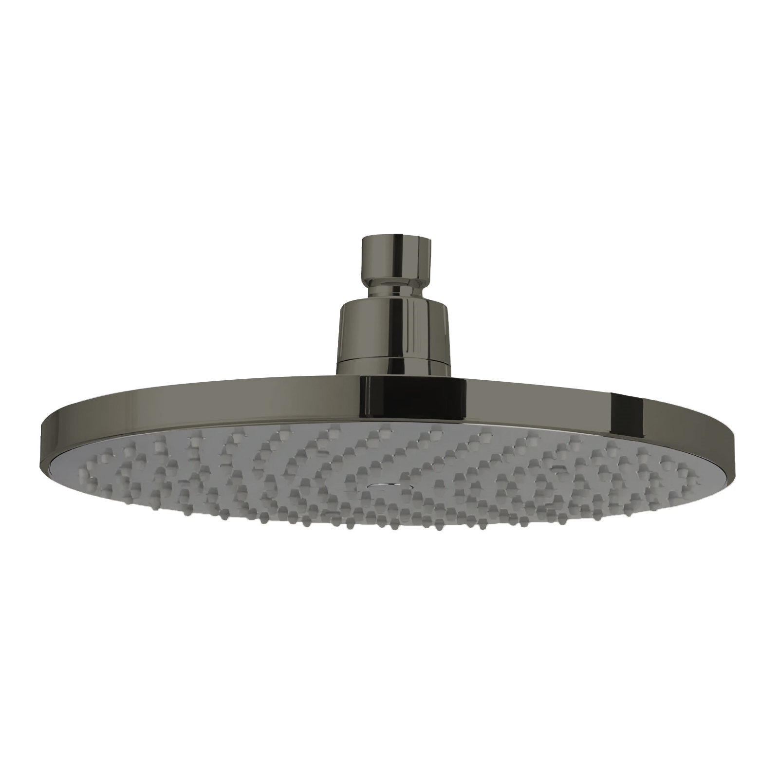 Fontana Dax Gun Metal Gray Round Rain Shower Head with MasterClean Spray Face