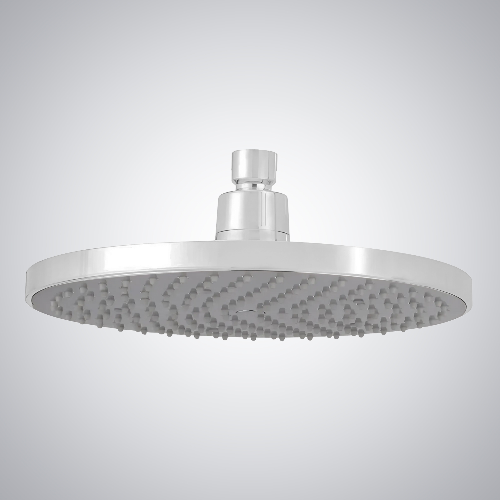 Fontana Dax Round Rain Shower Head with Master Clean Spray Face in Matte White Finish
