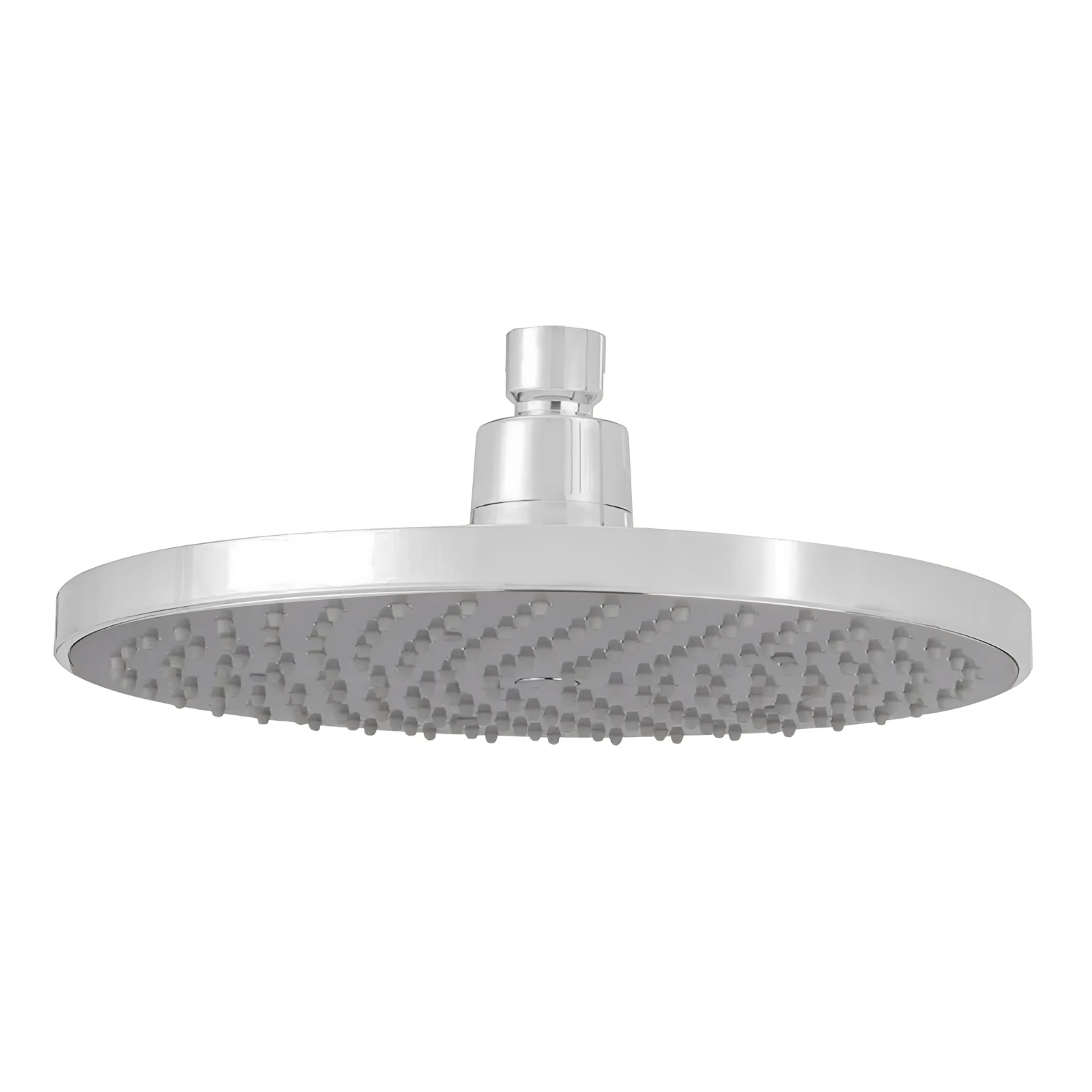 Fontana Dax Matte White Round Rain Shower Head with MasterClean Spray Face