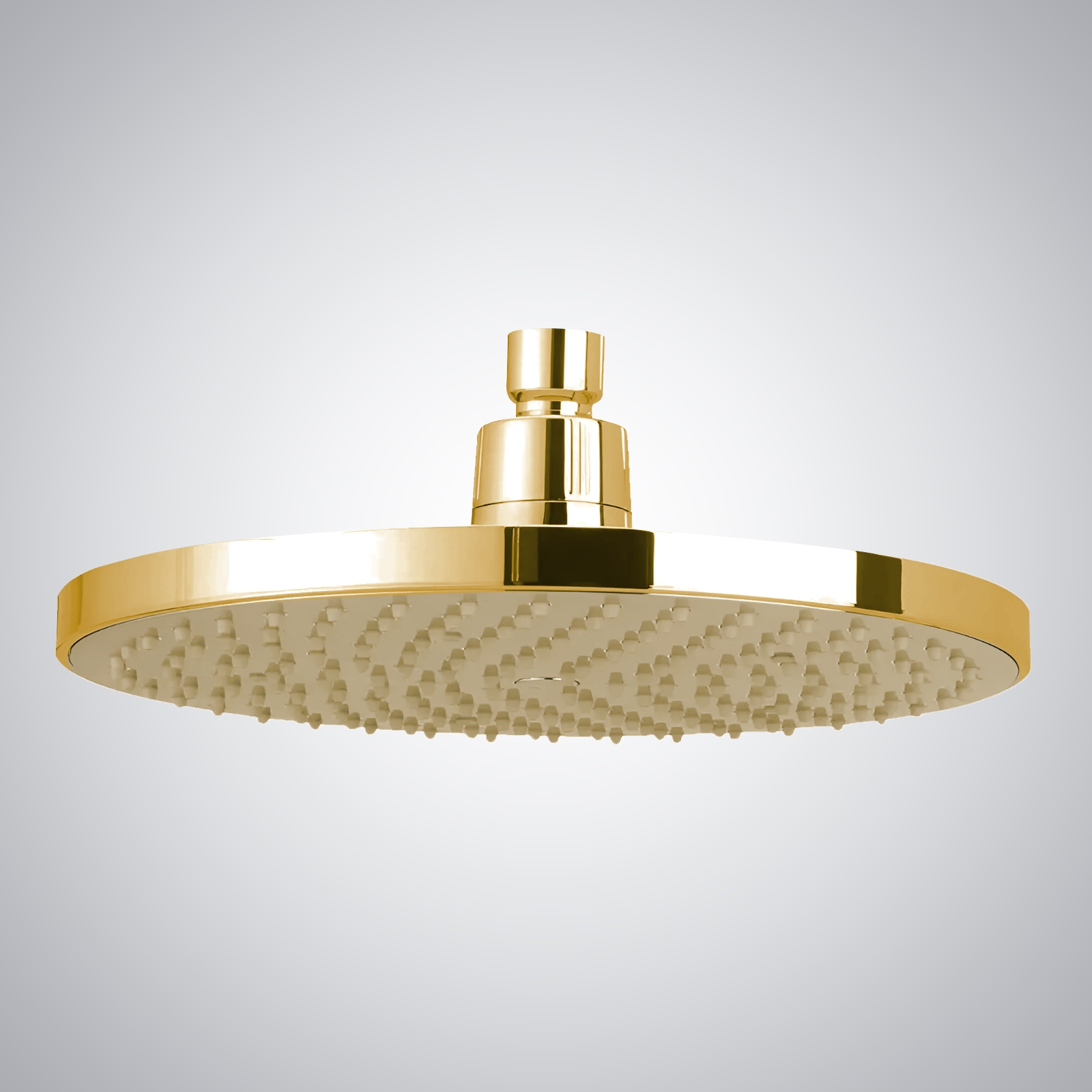Fontana Creteil Polished Gold Round Rain Shower Head with MasterClean Spray Face