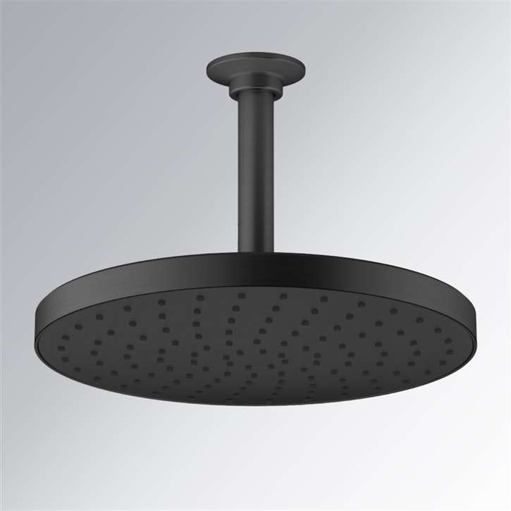 Fontana St. Gallen Oil Rubbed Bronze Round Rain Shower Head with MasterClean Spray Face