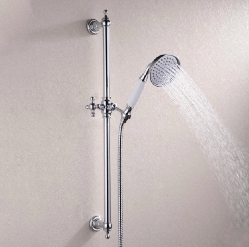 Fontana Chrome In Luxury Shower Rail Set
