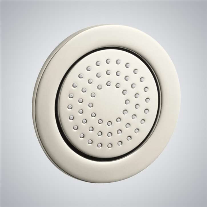 Fontana Wall Mount Traditional Round 54 Nozzle Massage Body Spray in Polished Nickel