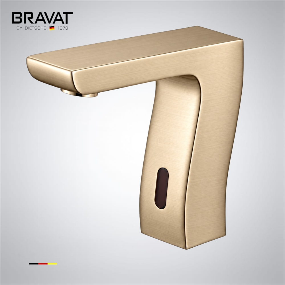 Champagne commercial touchless faucet