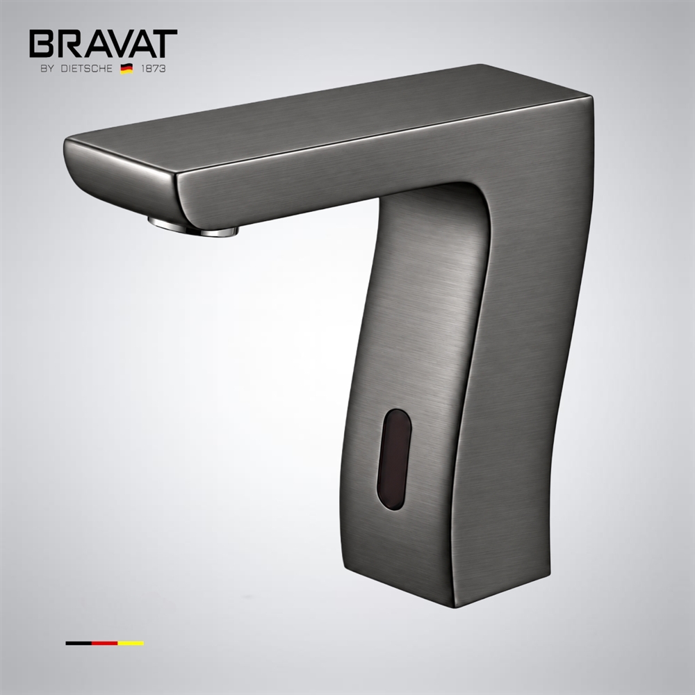 Gun metal gray sensor faucet