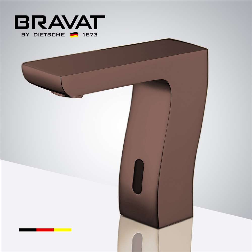 Bravat Trio Commercial Automatic Motion Sensor Faucet in Light Oil Rubbed Bronze