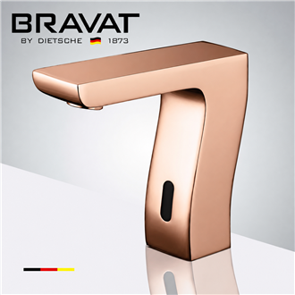 Rose gold commercial sensor faucet