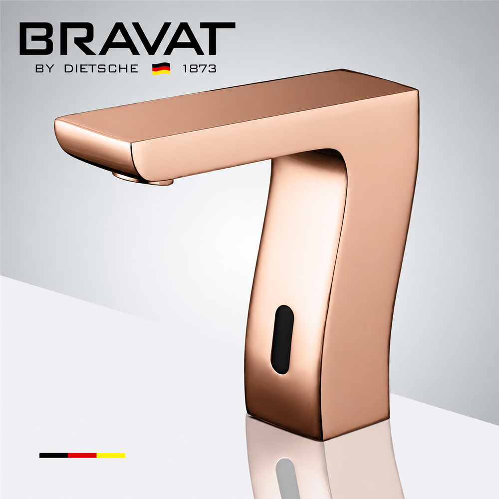 Rose gold commercial sensor faucet