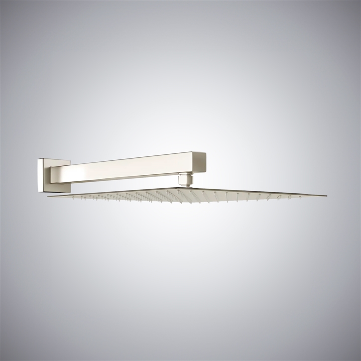 Fontana Brushed Nickel In Modern Elegance Shower Head with Small Top Spray