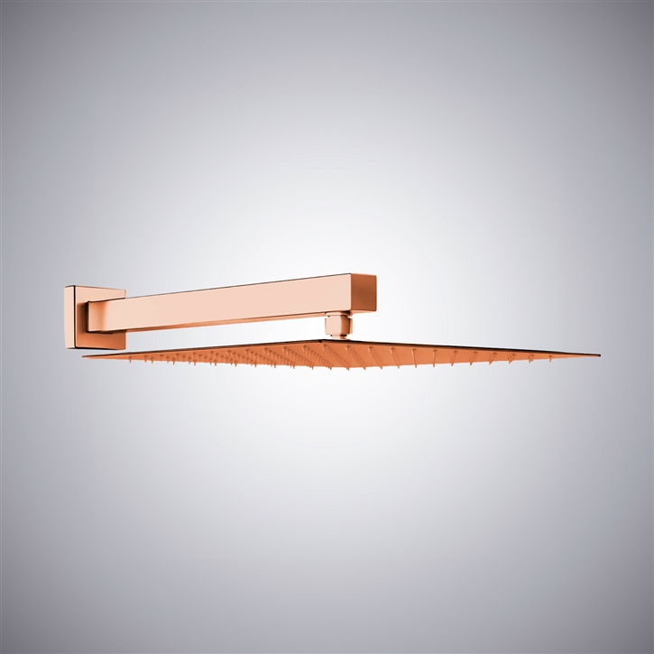 Fontana Rose Gold In Modern Elegance Shower Head with Small Top Spray
