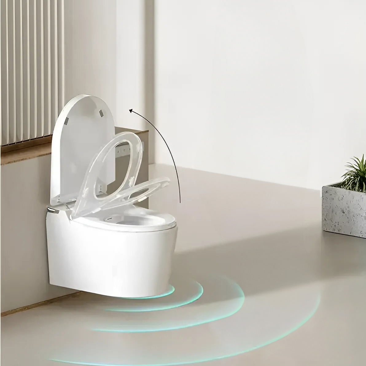 Fontana Yonne Matte White Smart  Bathroom Toilet