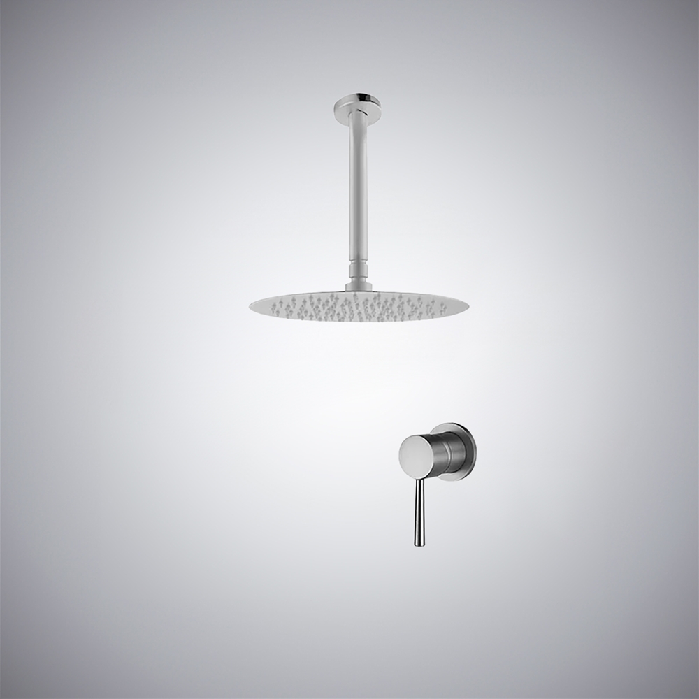 Fontana Chrome Finish In Top Shower And A Valve Body