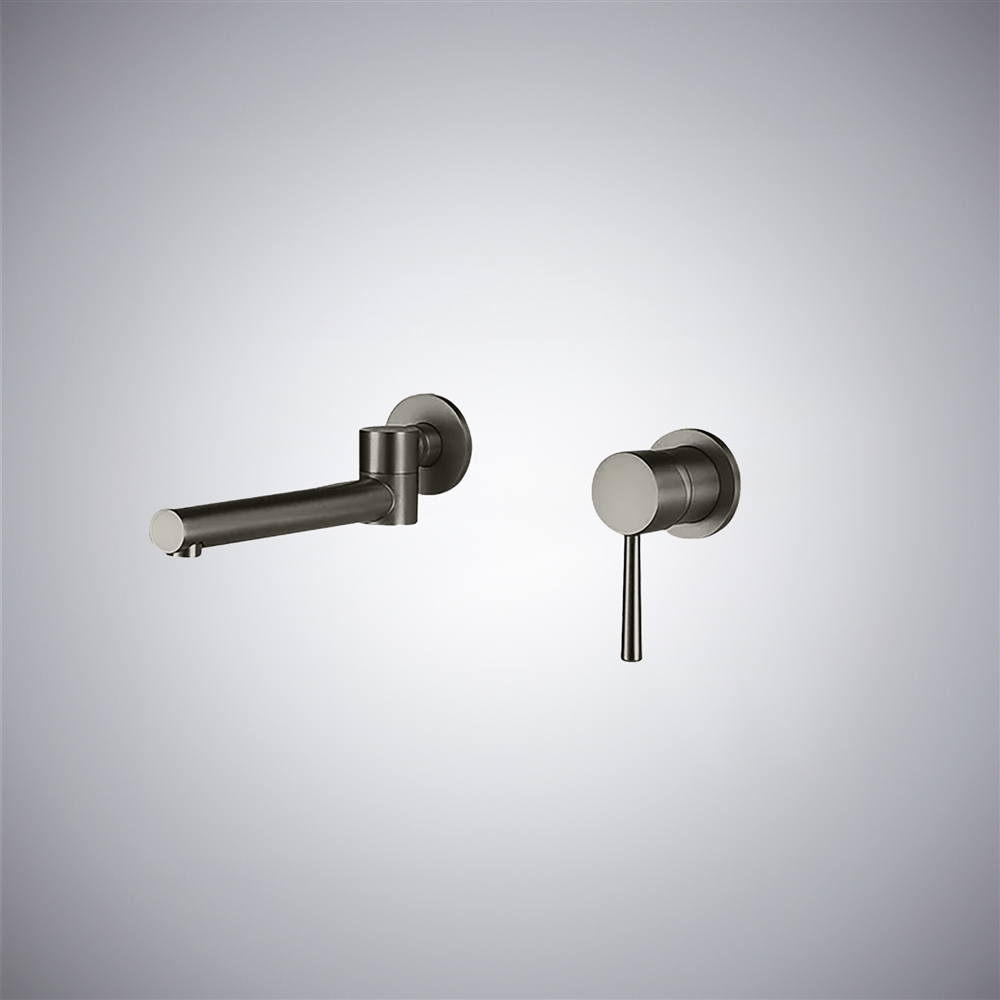Fontana Gun Metal Gray  Shower Faucet with Valve Body In Brushed Gold