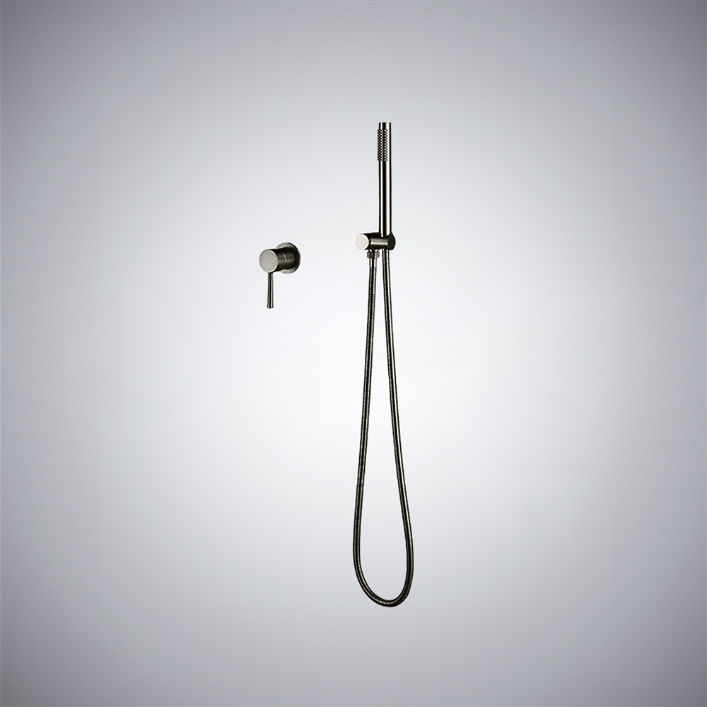 Fontana Gun Metal Gray Handheld Shower With Valve Body