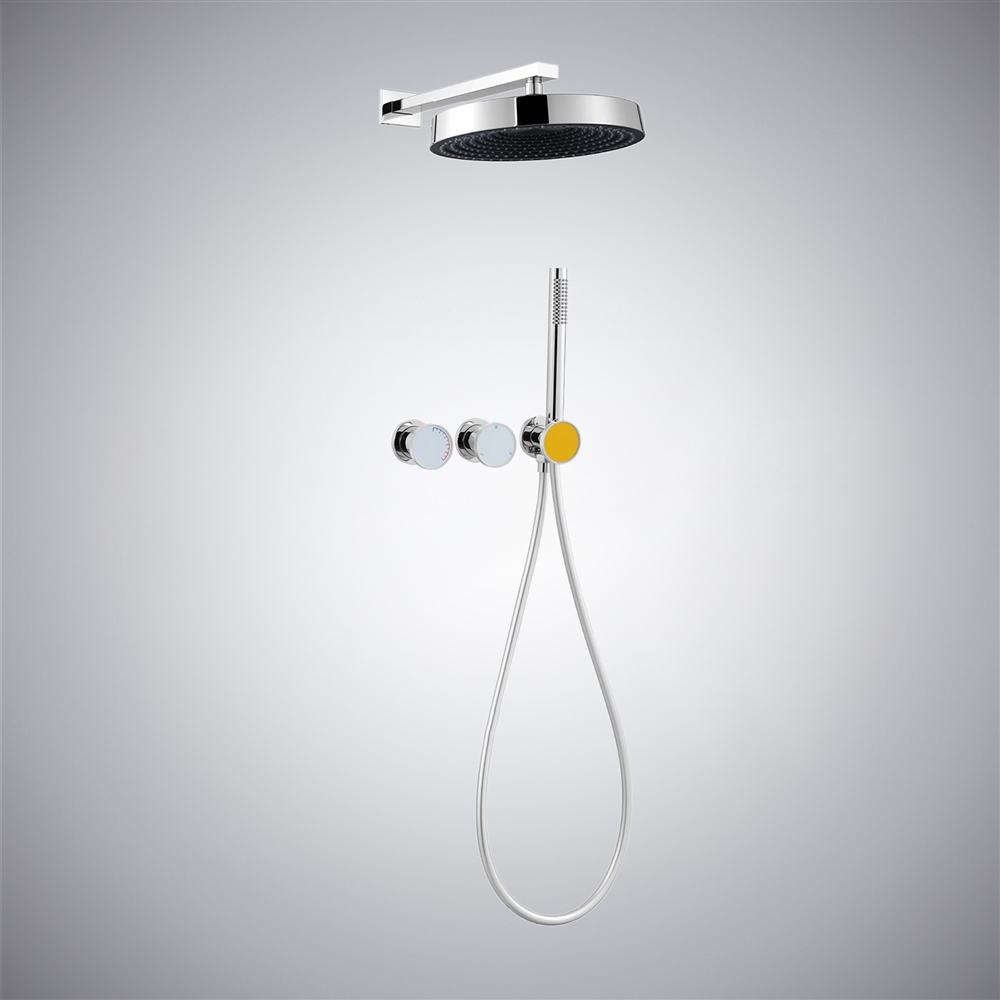Fontana Wall-Mounted Shower System With 3-Way Function Control