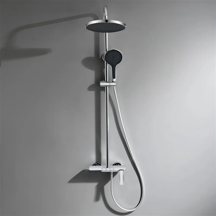 Fontana Chrome Bathroom Shower Set