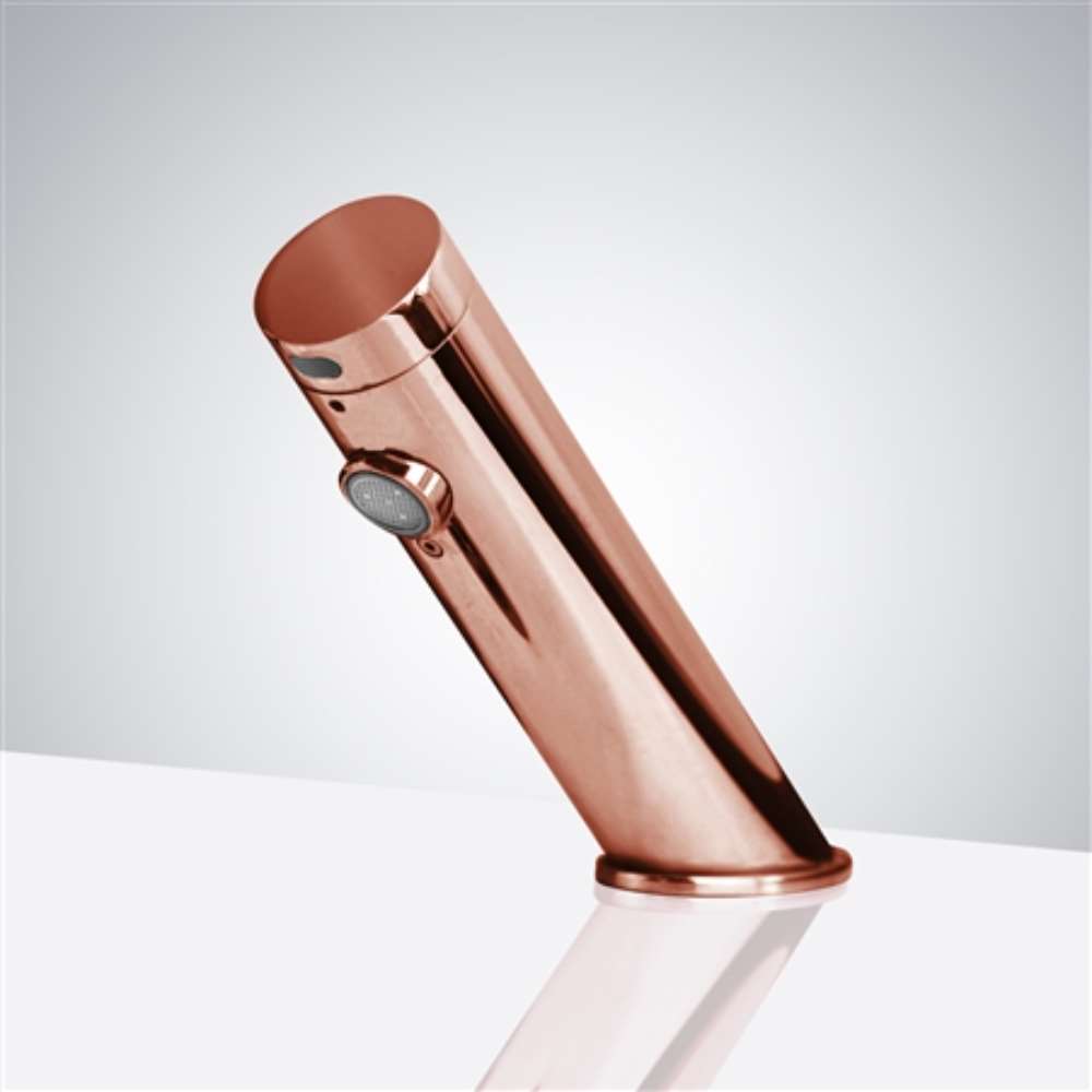 Fontana Dijon Rose Gold Contemporary Automatic Commercial Sensor Faucet